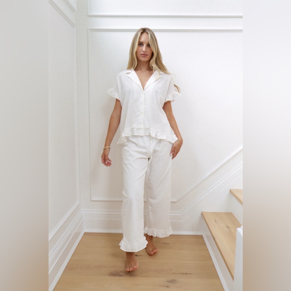 Waverles - Swiss Dot Nantucket Set in Dove